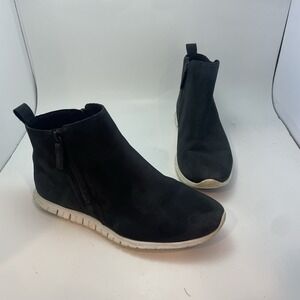 Cole Haan Grand OS Black Waterproof Leather Sneaker‎ Boot Women's size 9B